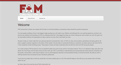 Desktop Screenshot of famconstruction.com